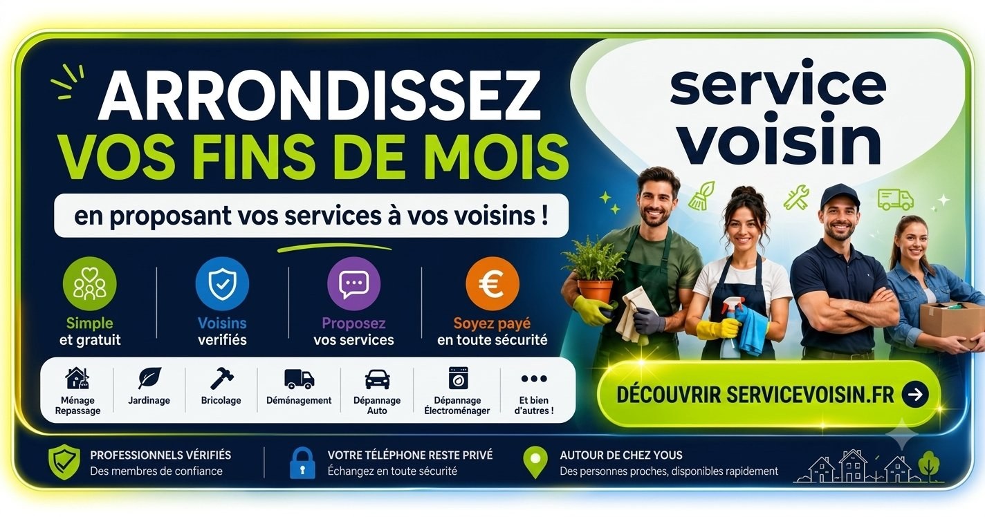 servicevoisin.fr — l'entraide entre voisins : décrivez votre besoin, recevez des offres, choisissez.